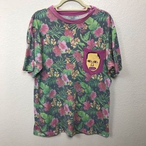 Odd future earl Floral Hawaiian Tee